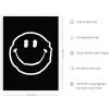 image:imageHAUS AND HUES Black Michelangelo Gum Poster  Stylish Aesthetic Wall Art Bold Dark Decor for Bedroom Living Room or Office Perfect for Modern and Edgy Spaces Black Frame 24x36Black Smiley
