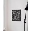 image:imageHAUS AND HUES Black Michelangelo Gum Poster  Stylish Aesthetic Wall Art Bold Dark Decor for Bedroom Living Room or Office Perfect for Modern and Edgy Spaces Black Frame 24x36Black Smileys