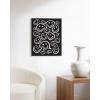 image:imageHAUS AND HUES Black Michelangelo Gum Poster  Stylish Aesthetic Wall Art Bold Dark Decor for Bedroom Living Room or Office Perfect for Modern and Edgy Spaces Black Frame 24x36Black Smileys