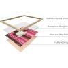 image:imageHAUS AND HUES Fashion Wall Art Print  Set of 3 Pink Pictures Wall Decor Fashion Magazine Framed Wall Art Fashion Vintage Wall Decor Vintage Poster Pink Wall Art Beige Framed 24x36
