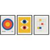 image:imageHAUS AND HUES Fashion Wall Art Set  Glam Purple Decor Designer Aesthetic Prints for Bedroom Beige Frame 24x36 Set of 3Bauhaus