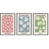 image:imageHAUS AND HUES Fashion Wall Art Set  Glam Purple Decor Designer Aesthetic Prints for Bedroom Beige Frame 24x36 Set of 3Flower Markets