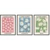 image:imageHAUS AND HUES Fashion Wall Art Set  Glam Purple Decor Designer Aesthetic Prints for Bedroom Beige Frame 24x36 Set of 3Flower Markets