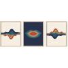 image:imageHAUS AND HUES Fashion Wall Art Set  Glam Purple Decor Designer Aesthetic Prints for Bedroom Beige Frame 24x36 Set of 3Retro Layered Lips