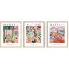 image:imageHAUS AND HUES Fashion Wall Art Set  Glam Purple Decor Designer Aesthetic Prints for Bedroom Beige Frame 24x36 Set of 3Summer Matisse
