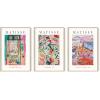 image:imageHAUS AND HUES Fashion Wall Art Set  Glam Purple Decor Designer Aesthetic Prints for Bedroom Beige Frame 24x36 Set of 3Summer Matisse