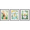 image:imageHAUS AND HUES Fashion Wall Art Set  Glam Purple Decor Designer Aesthetic Prints for Bedroom Beige Frame 24x36 Set of 3Tropical Bohemian Watercolor