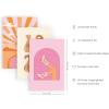 image:imageHAUS AND HUES Pink Wall Art  Set of 3 Modern Retro Posters for Room Decor Unframed 24x36