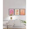 image:imageHAUS AND HUES Pink Wall Art  Set of 3 Modern Retro Posters for Room Decor Unframed 24x36