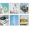 image:imageHAUS AND HUES Travel Wall Art  Italy Travel Posters Europe Wall Flower Pictures Vintage Framed Posters Peach Wall Decor Flower Prints Amalfi Poster Framed Beige 8x10Palm Springs