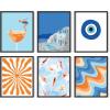 image:imageHAUS AND HUES Travel Wall Art  Italy Travel Posters Europe Wall Flower Pictures Vintage Framed Posters Peach Wall Decor Flower Prints Amalfi Poster Framed Beige 8x10Summer Gallery