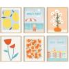 image:imageHAUS AND HUES Travel Wall Art  Italy Travel Posters Europe Wall Flower Pictures Vintage Framed Posters Peach Wall Decor Flower Prints Amalfi Poster Framed Beige 8x10Travel Gallery