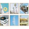 image:imageHAUS AND HUES Travel Wall Art  Italy Travel Posters Europe Wall Flower Pictures Vintage Framed Posters Peach Wall Decor Flower Prints Amalfi Poster Framed Beige 8x10Palm Springs