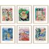 image:imageHAUS AND HUES Abstract Wall Art with Frame  Set of 6 Colorful Geometric Prints Famous Artist Paintings Hilma af Klint Gallery Wall Set 11x14 Black FrameSummer Matisse