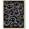 image:imageHAUS AND HUES Black Michelangelo Gum Poster  Stylish Aesthetic Wall Art Bold Dark Decor for Bedroom Living Room or Office Perfect for Modern and Edgy Spaces Black Frame 24x36Black Smileys