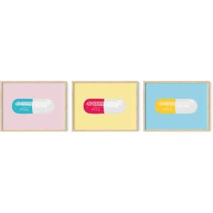 image:imageHAUS AND HUES Fashion Wall Art Set  Glam Purple Decor Designer Aesthetic Prints for Bedroom Beige Frame 24x36 Set of 3Chill Pills