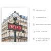 image:imageHAUS AND HUES New York City Poster  Pink New York Wall Art Skyline Art NYC Print Aesthetic Art Print for Bedroom Dorm Room Living Room Black Frame 16x20Red Metro Sign