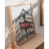 image:imageHAUS AND HUES New York City Poster  Pink New York Wall Art Skyline Art NYC Print Aesthetic Art Print for Bedroom Dorm Room Living Room Black Frame 16x20Red Metro Sign