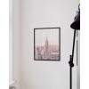 image:imageHAUS AND HUES New York City Poster  Pink New York Wall Art Skyline Art NYC Print Aesthetic Art Print for Bedroom Dorm Room Living Room Black Frame 16x20Skyline