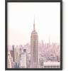 image:imageHAUS AND HUES New York City Poster  Pink New York Wall Art Skyline Art NYC Print Aesthetic Art Print for Bedroom Dorm Room Living Room Black Frame 16x20Skyline