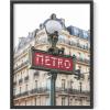 image:imageHAUS AND HUES New York City Poster  Pink New York Wall Art Skyline Art NYC Print Aesthetic Art Print for Bedroom Dorm Room Living Room Black Frame 16x20Red Metro Sign