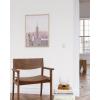 image:imageHAUS AND HUES New York City Poster  Pink New York Wall Art Skyline Art NYC Print Aesthetic Art Print for Bedroom Dorm Room Living Room Black Frame 16x20Skyline