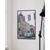 image:imageHAUS AND HUES New York City Poster  Pink New York Wall Art Skyline Art NYC Print Aesthetic Art Print for Bedroom Dorm Room Living Room Black Frame 16x20Dome Cathedral Tour