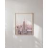 image:imageHAUS AND HUES New York City Poster  Pink New York Wall Art Skyline Art NYC Print Aesthetic Art Print for Bedroom Dorm Room Living Room Black Frame 16x20Skyline