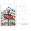 image:imageHAUS AND HUES New York City Poster  Pink New York Wall Art Skyline Art NYC Print Aesthetic Art Print for Bedroom Dorm Room Living Room Black Frame 16x20Red Metro Sign