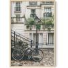 image:imageHAUS AND HUES New York City Poster  Pink New York Wall Art Skyline Art NYC Print Aesthetic Art Print for Bedroom Dorm Room Living Room Black Frame 16x20Paris Bike