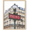 image:imageHAUS AND HUES New York City Poster  Pink New York Wall Art Skyline Art NYC Print Aesthetic Art Print for Bedroom Dorm Room Living Room Black Frame 16x20Red Metro Sign