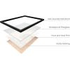 image:imageHAUS AND HUES Abstract Wall Art  Neutral Mid Century Modern Prints Geometric Minimalist Artwork Wood Lines Poster for Living Room Decor Beige Frame 12x16Wood Lines