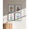 image:imageHAUS AND HUES Animal Inspirational Art Print Set of 48x10