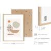 image:imageHAUS AND HUES Botanical Wall Art  Cactus and Succulent Prints Flower Pot Artwork for Modern Home Decor Black Frame 24x36Beige Shapes and Branches