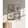 image:imageHAUS AND HUES Floral Botanical Prints  Set of 4 Flower Posters Flower Pictures Wall Decor Floral Prints Unframed 8x10Farmhouse Bouquets