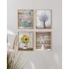 image:imageHAUS AND HUES Floral Botanical Prints  Set of 4 Flower Posters Flower Pictures Wall Decor Floral Prints Unframed 8x10Farmhouse Bouquets