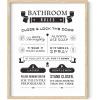 image:imageHAUS AND HUES Funny Bathroom Decor Eye Exam Wall Art Funny Bathroom Sign Unframed Art Print 16x20Rules