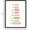 image:imageHAUS AND HUES Inspirational Quotes Wall Art  Motivational Posters for Classroom Mindfulness Gifts Self Love Affirmations Stay Positive Self Motivation Insecure 12x16 Unframed