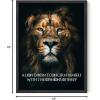 image:imageHAUS AND HUES Motivational Wall Art for Office  Iceberg Picture Motivational Artwork for Walls Inspirational Poster for Gym Iceberg Poster with Beige Frame 16x20Lion Vs Sheep