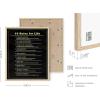 image:imageHAUS AND HUES Motivational Wall Art for Office  Iceberg Picture Motivational Artwork for Walls Inspirational Poster for Gym Iceberg Poster with Beige Frame 16x2010 Rules for Life