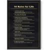 image:imageHAUS AND HUES Motivational Wall Art for Office  Iceberg Picture Motivational Artwork for Walls Inspirational Poster for Gym Iceberg Poster with Beige Frame 16x2010 Rules for Life