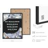 image:imageHAUS AND HUES Motivational Wall Art for Office  Iceberg Picture Motivational Artwork for Walls Inspirational Poster for Gym Iceberg Poster with Beige Frame 16x201 Million Per Year