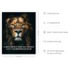 image:imageHAUS AND HUES Motivational Wall Art for Office  Iceberg Picture Motivational Artwork for Walls Inspirational Poster for Gym Iceberg Poster with Beige Frame 16x20Lion Vs Sheep