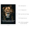 image:imageHAUS AND HUES Motivational Wall Art for Office  Iceberg Picture Motivational Artwork for Walls Inspirational Poster for Gym Iceberg Poster with Beige Frame 16x20Lion Vs Sheep