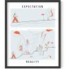 image:imageHAUS AND HUES Motivational Wall Art for Office  Iceberg Picture Motivational Artwork for Walls Inspirational Poster for Gym Iceberg Poster with Beige Frame 16x20Expectation Vs Reality