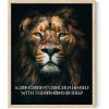 image:imageHAUS AND HUES Motivational Wall Art for Office  Iceberg Picture Motivational Artwork for Walls Inspirational Poster for Gym Iceberg Poster with Beige Frame 16x20Lion Vs Sheep