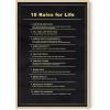 image:imageHAUS AND HUES Motivational Wall Art for Office  Iceberg Picture Motivational Artwork for Walls Inspirational Poster for Gym Iceberg Poster with Beige Frame 16x2010 Rules for Life