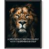 image:imageHAUS AND HUES Motivational Wall Art for Office  Iceberg Picture Motivational Artwork for Walls Inspirational Poster for Gym Iceberg Poster with Beige Frame 16x20Lion Vs Sheep