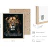 image:imageHAUS AND HUES Motivational Wall Art for Office  Iceberg Picture Motivational Artwork for Walls Inspirational Poster for Gym Iceberg Poster with Beige Frame 16x20Lion Vs Sheep