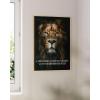 image:imageHAUS AND HUES Motivational Wall Art for Office  Iceberg Picture Motivational Artwork for Walls Inspirational Poster for Gym Iceberg Poster with Beige Frame 16x20Lion Vs Sheep